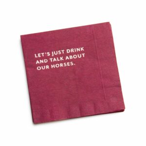 Cocktail Napkin: Drink and Talk