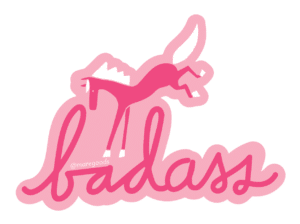 Sticker: Badass (Pink)