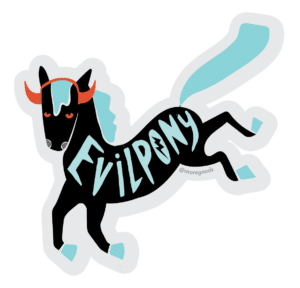 Sticker: Evil Pony