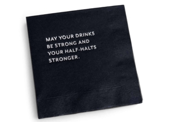 Cocktail Napkin: Half-Halt