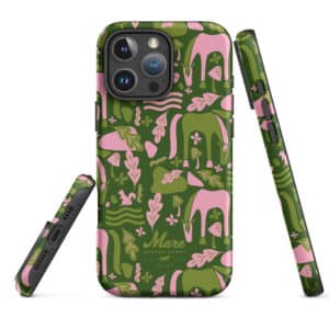 iPhone® Tough Case: Hope Springs (Preppy Pink)