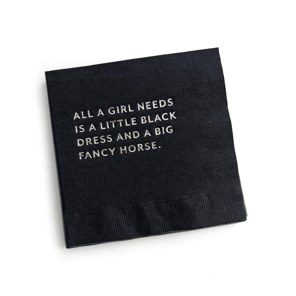 Cocktail Napkin: Little Black Dress