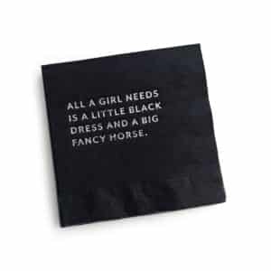 Cocktail Napkin: Little Black Dress