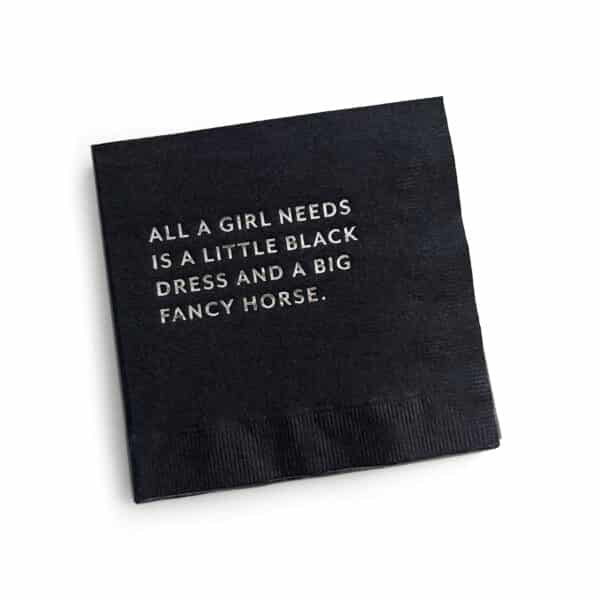 Cocktail Napkin: Little Black Dress