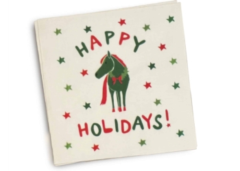 Cocktail Napkin: Happy Holidays