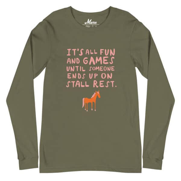Unisex Long Sleeve Tee: Stall Rest - Image 2