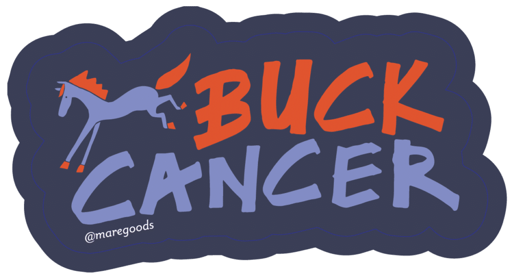 Sticker: Buck Cancer