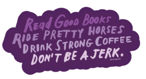 Sticker: Read, Ride, Drink, Don't be a Jerk