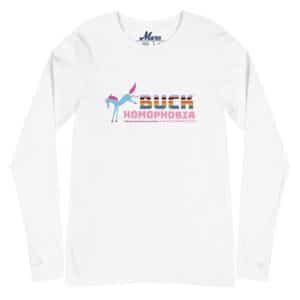 Unisex Long Sleeve Tee: Buck Homophobia