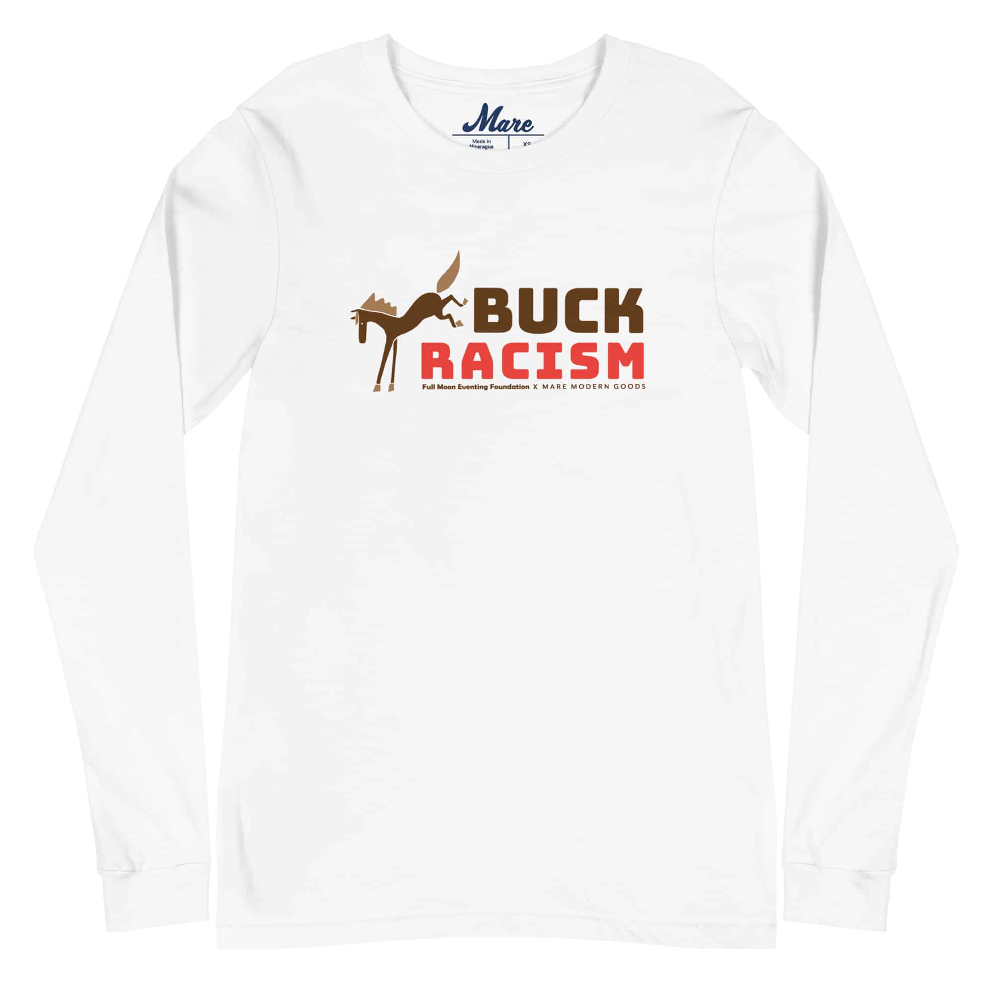 Unisex Long Sleeve Tee: Buck Racism
