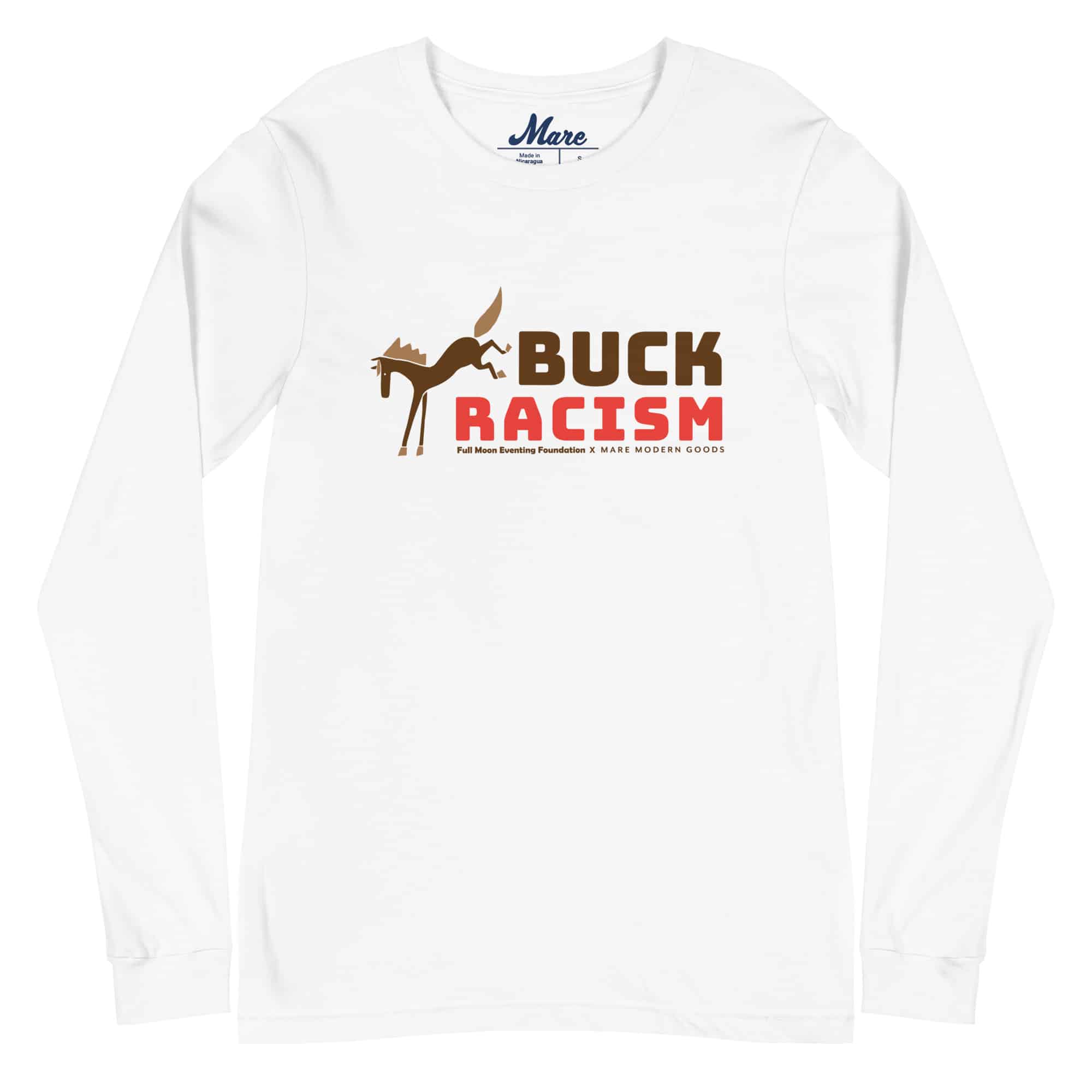 Unisex Long Sleeve Tee: Buck Racism - Image 3