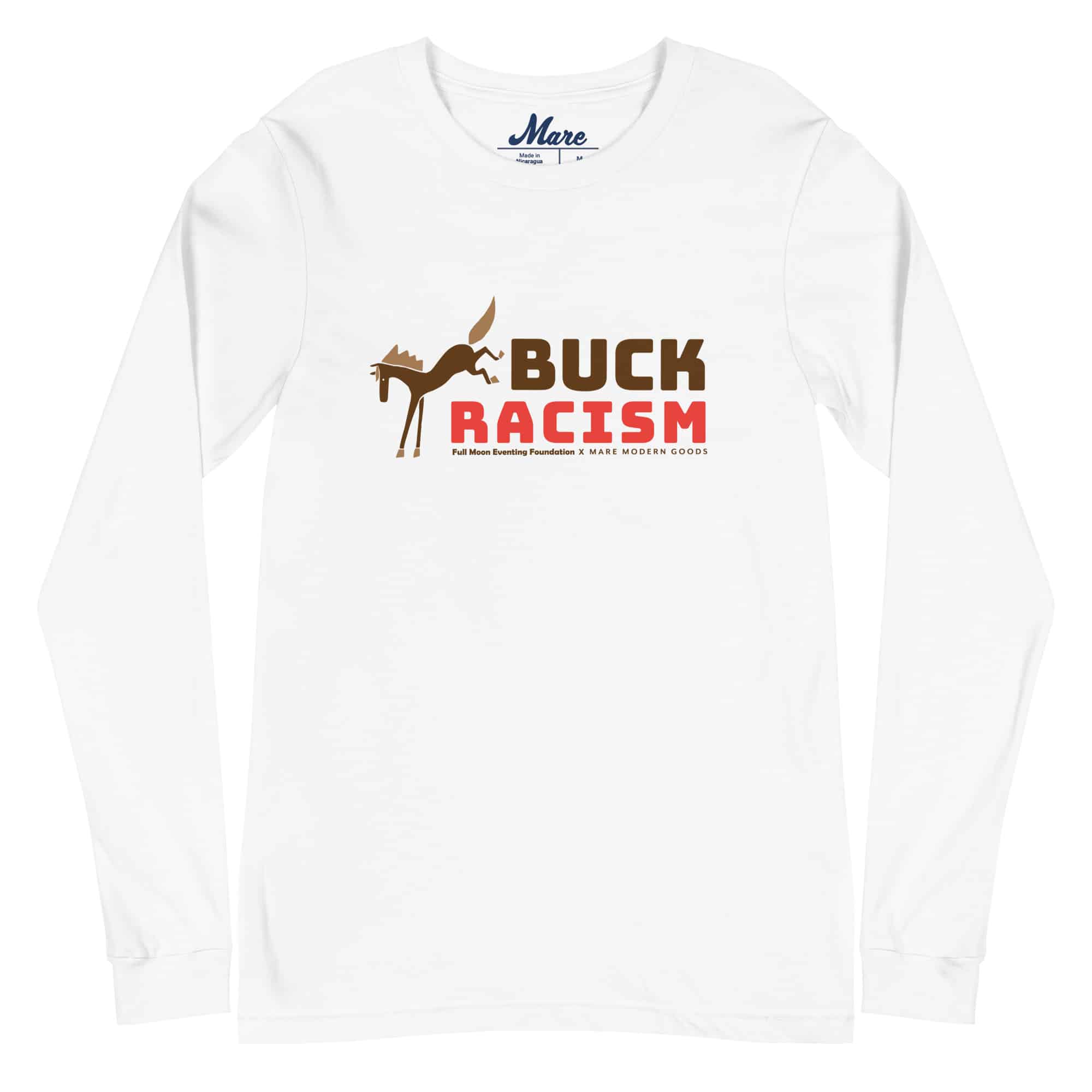 Unisex Long Sleeve Tee: Buck Racism - Image 5