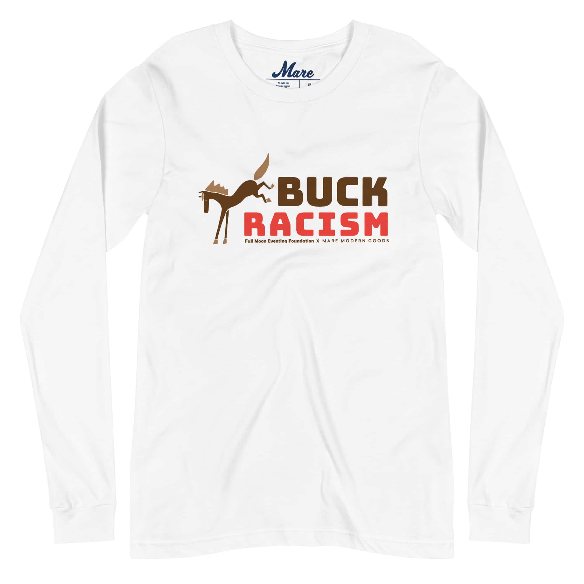 Unisex Long Sleeve Tee: Buck Racism - Image 9